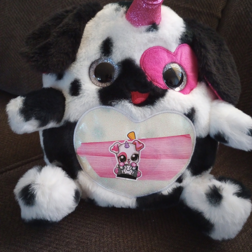 Zuru Rainbowcorns Puppycorn Dalmatian Toy Plush.